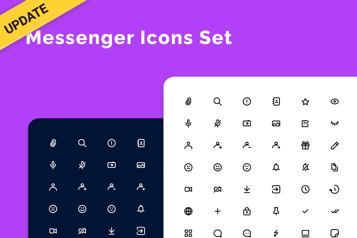 Messenger Icons Set, an Icon by Amazing Custom Icons (Photo 1 of 6)