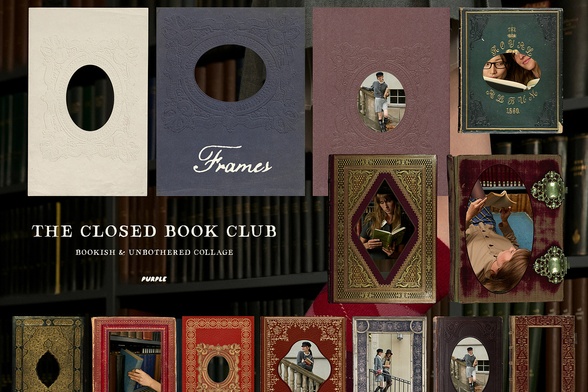 The Closed Book Club Vintage Collage, an Object Graphic by Purple (Photo 6 of 15)