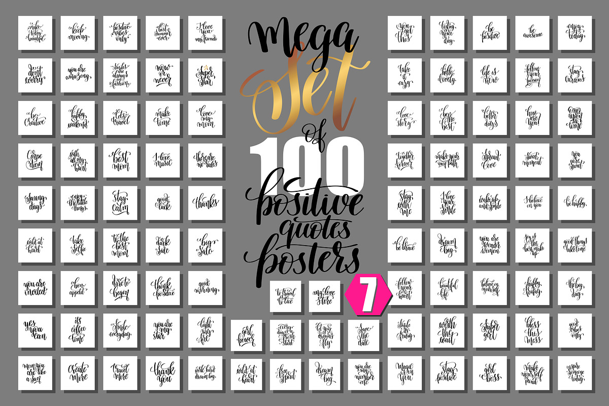100 POSITIVE QUOTES, an Invitation Template by karakotsya (Photo 1 of 12)