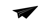 Simple black airplane icon symbol, an Illustration by Amazin_art (Thumbnail 4 of 21)