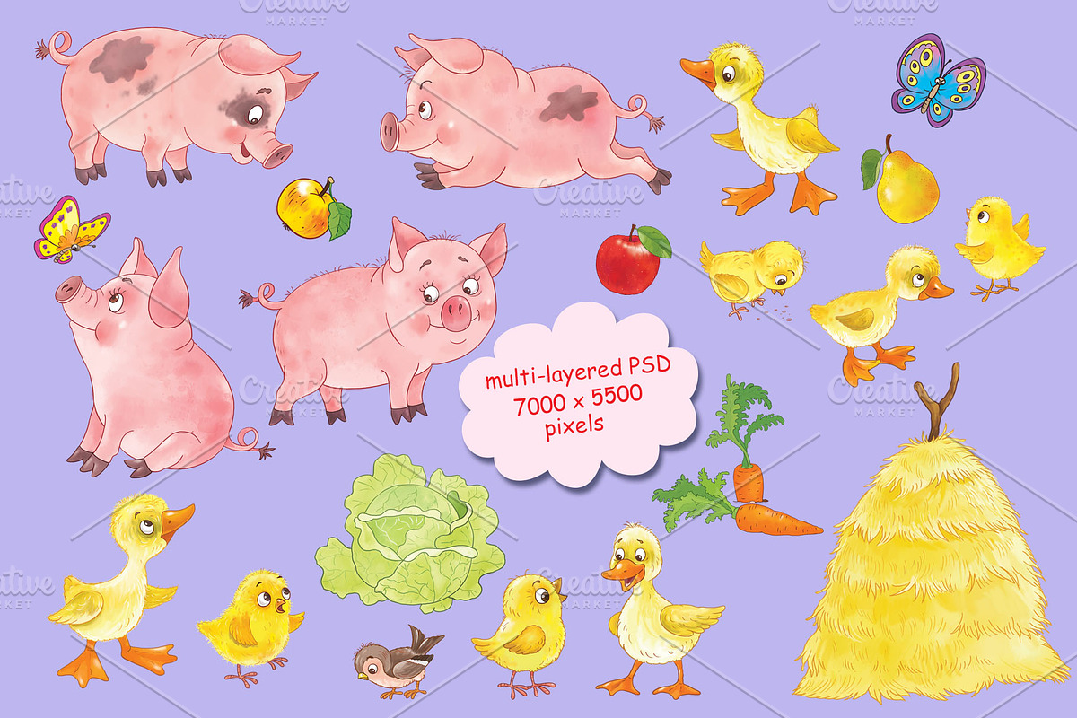At The Farm - Part1, an Animal Illustration by Haso (Photo 8 of 10)