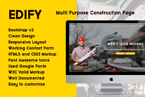 EDIFY - Construction Page