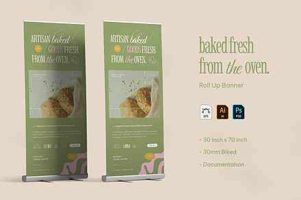 Baked Fresh - Roll Up Banner