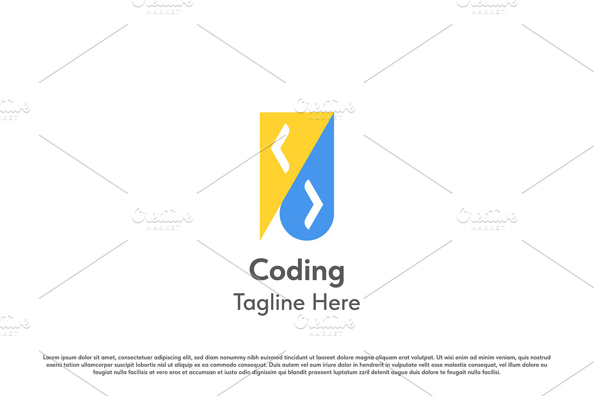 Coding Tech Logo Design Illustration, a Branding & Logo Template by Morvana Crew