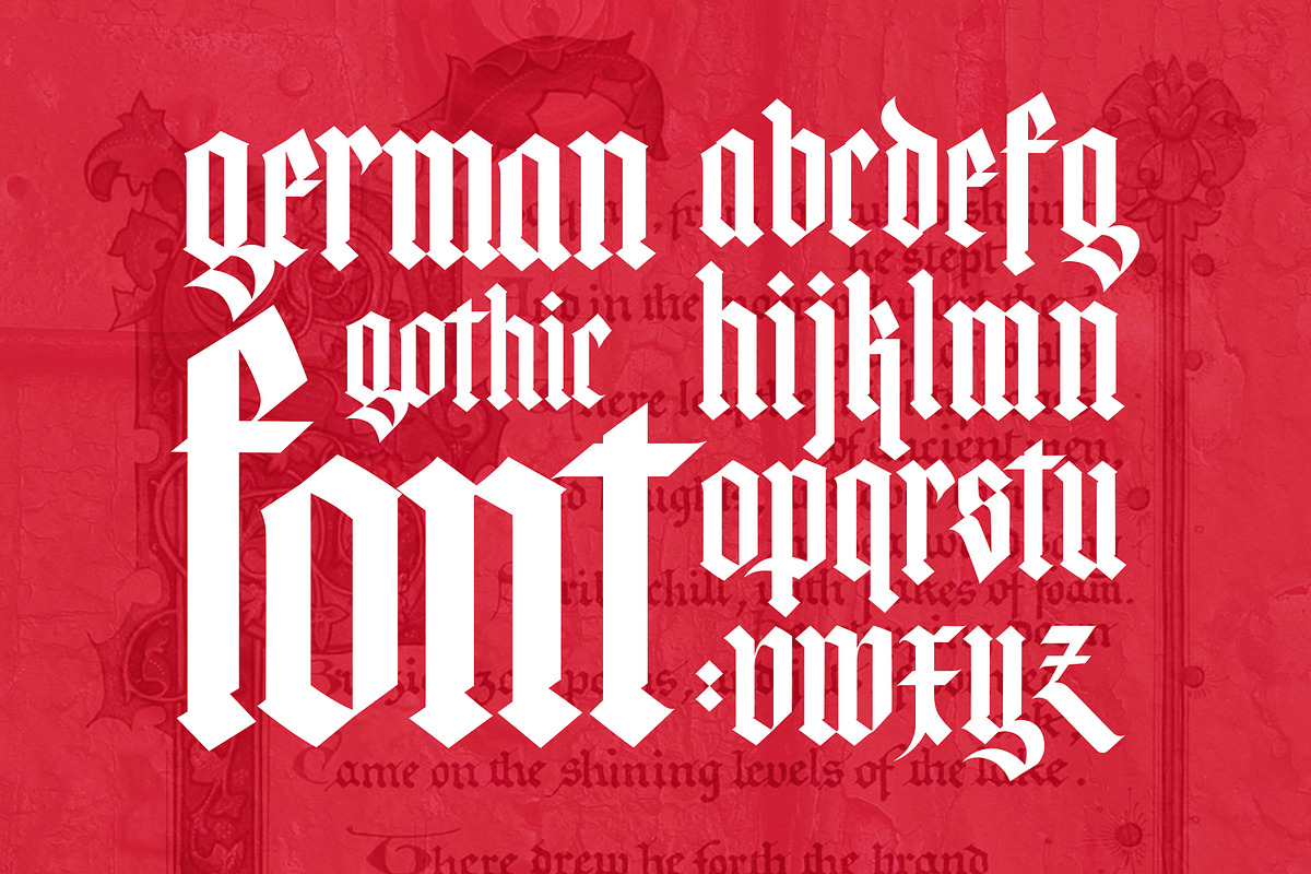 Vector! Gothic alphabet - 02, an Object Graphic by GeekClick (Photo 1 of 5)