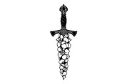 Ornamental Dagger Silhouette Bundle, an Object Illustration by Gaye Art (Thumbnail 11 of 31)