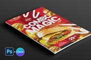 Fast Food Promo Flyer | Canva & PSD, a Flyer Template by Vintage Impressions (Thumbnail 4 of 6)
