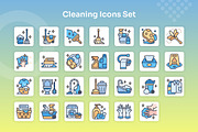 Cleaning Icons Set - Filled Line, an Icon by Kmg Design (Thumbnail 2 of 2)