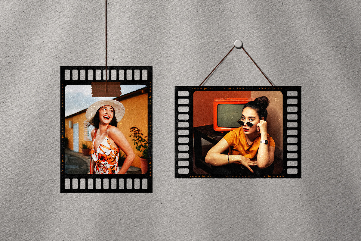 Vintage Film Frames Mockup Bundle, a Product Mockup by DVLOOP MOCKUP (Photo 10 of 11)