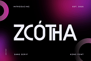 Zcotha – A Modern Sans Serif Font, a Sans Serif Font by overlaytemplates (Thumbnail 1 of 5)