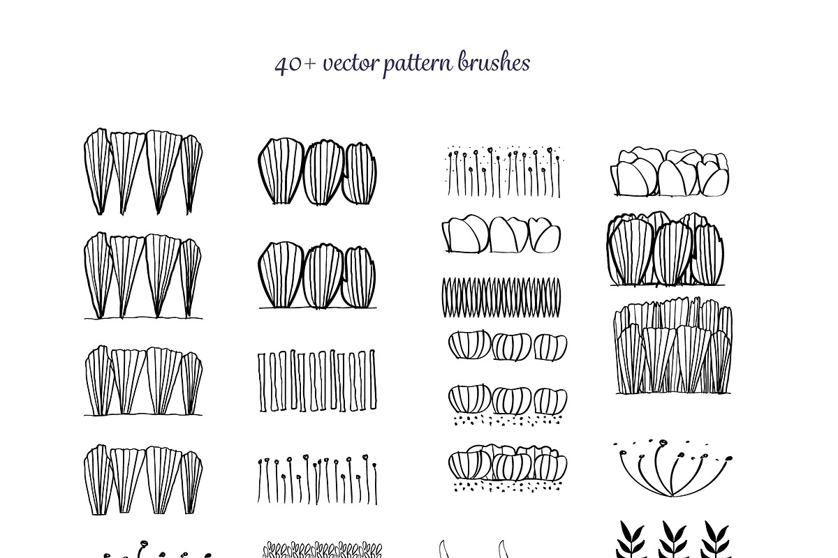Spring collection - Pattern brushes, a Brush Add-On by MM Studio (Photo 2 of 12)