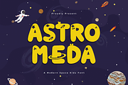Astromeda - A Modern Space Kids Font, a Sans Serif Font by overlaytemplates (Thumbnail 1 of 5)