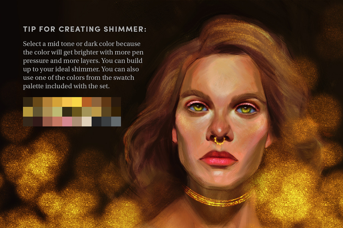 Shimmer Set – Procreate Brushes, a Brush Add-On by Sadie Lew (Photo 9 of 9)
