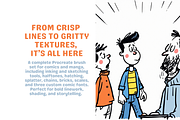 Comic Ink Essential Brushes, a Brush Add-On by nikiartcorner (Thumbnail 3 of 8)