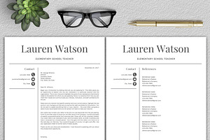 Resume Template Teacher CV