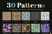 The 1950s Retro Patterns Collection, a Pattern Graphic by Wingsart Studio (Thumbnail 2 of 6)