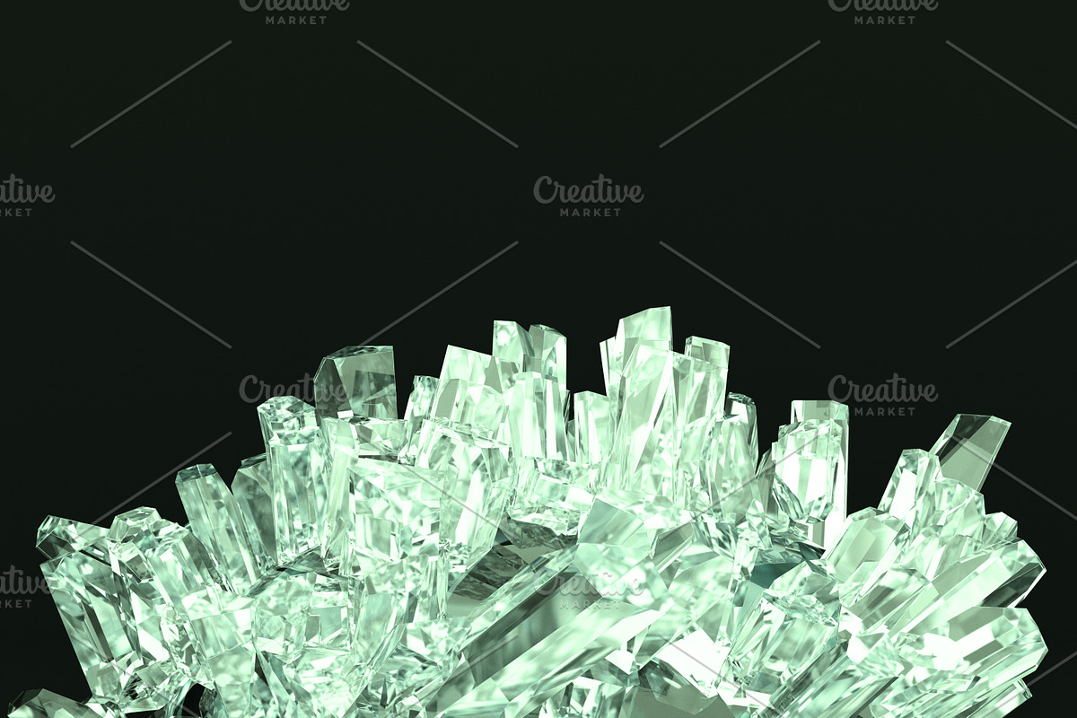 Crystals, an Object Illustration by 2D/3D (Photo 2 of 8)