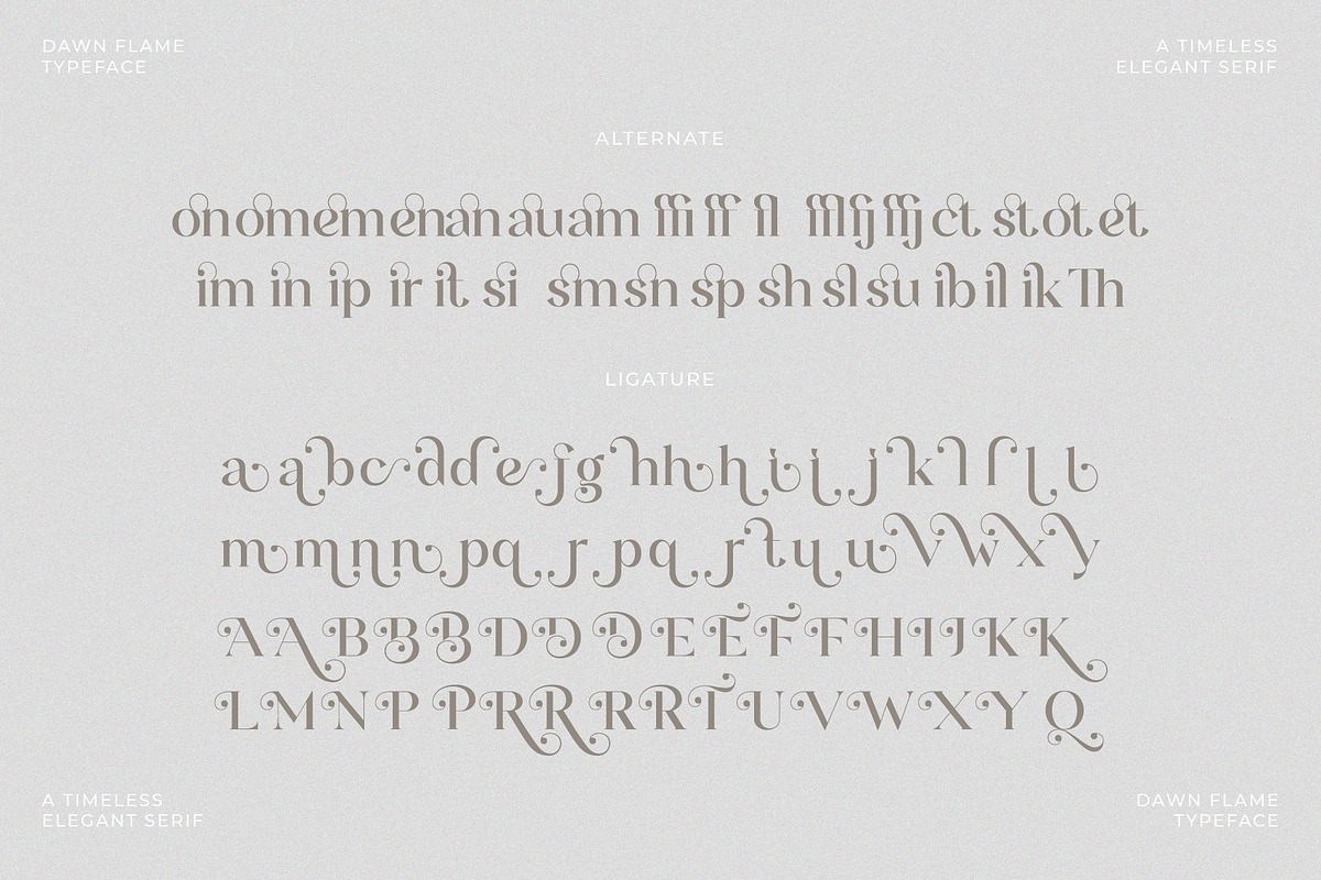 Dawn Flame – A Timeless Serif, a Serif Font by Annivers Type (Photo 7 of 10)