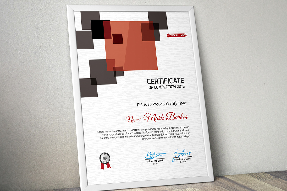 Certificate, a Stationery Template by Curve Design (Photo 3 of 3)