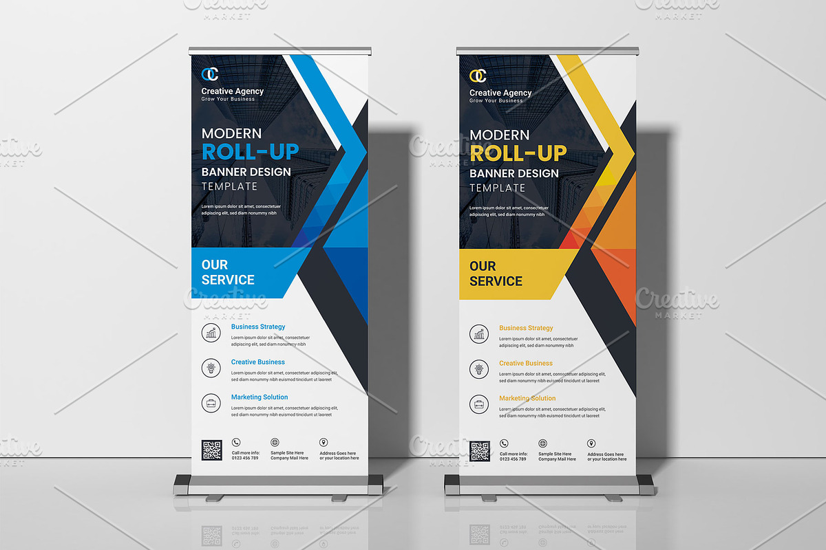 Corporate Rollup Banner Bundle, a Stationery Template by workclan24 (Photo 4 of 7)
