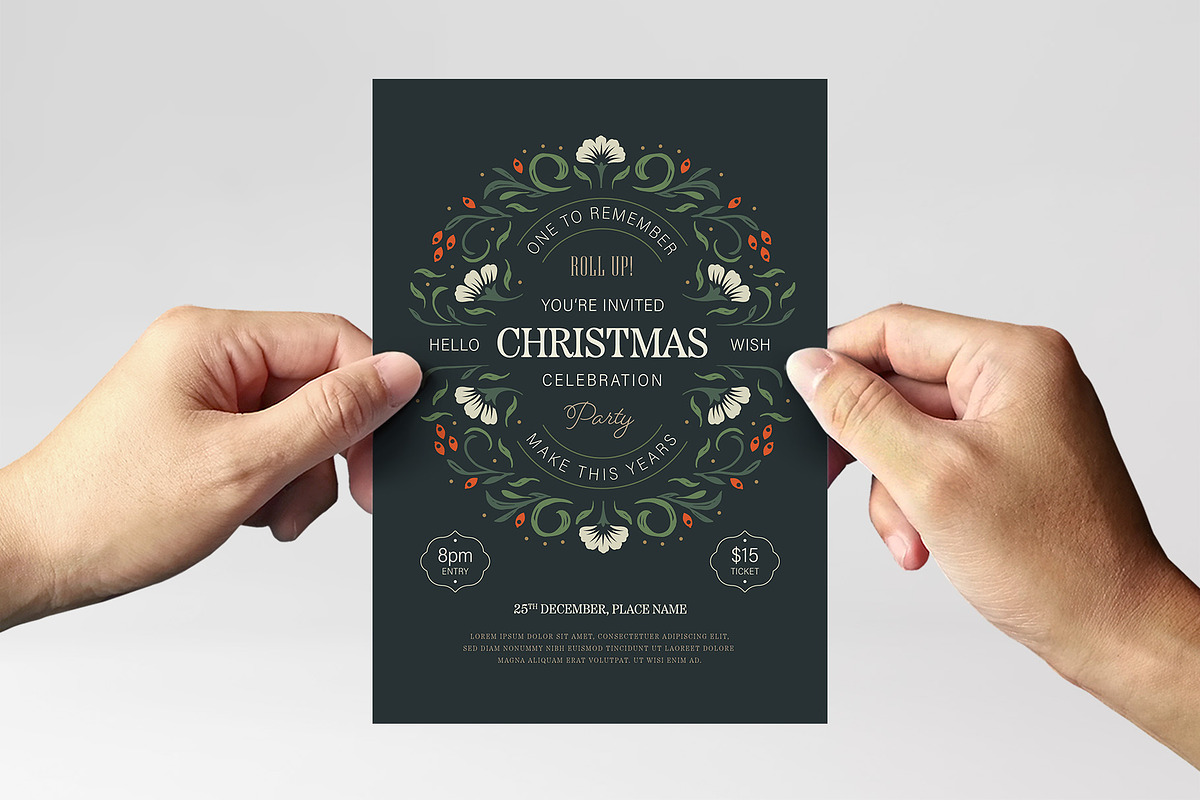 Christmas Flyer Template, a Flyer Template by BrandPacks (Photo 2 of 4)