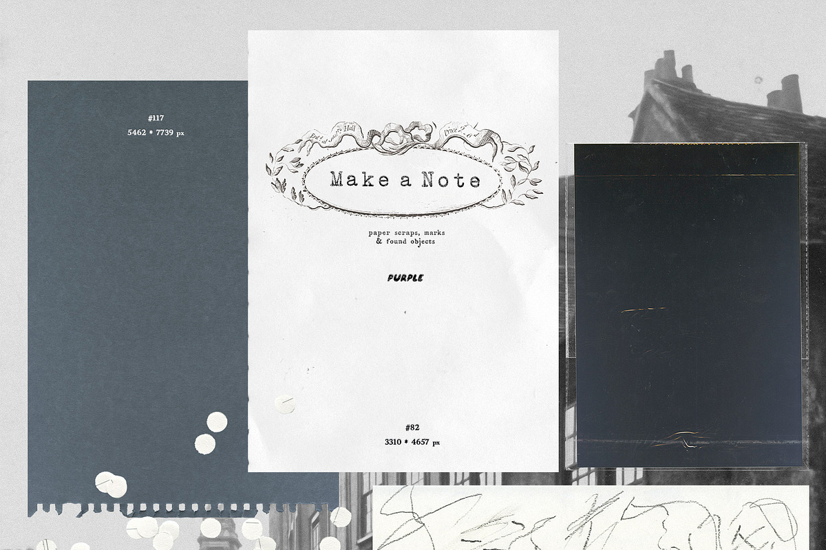 Make a Note: Paper Scraps & Scanned Collage Elements