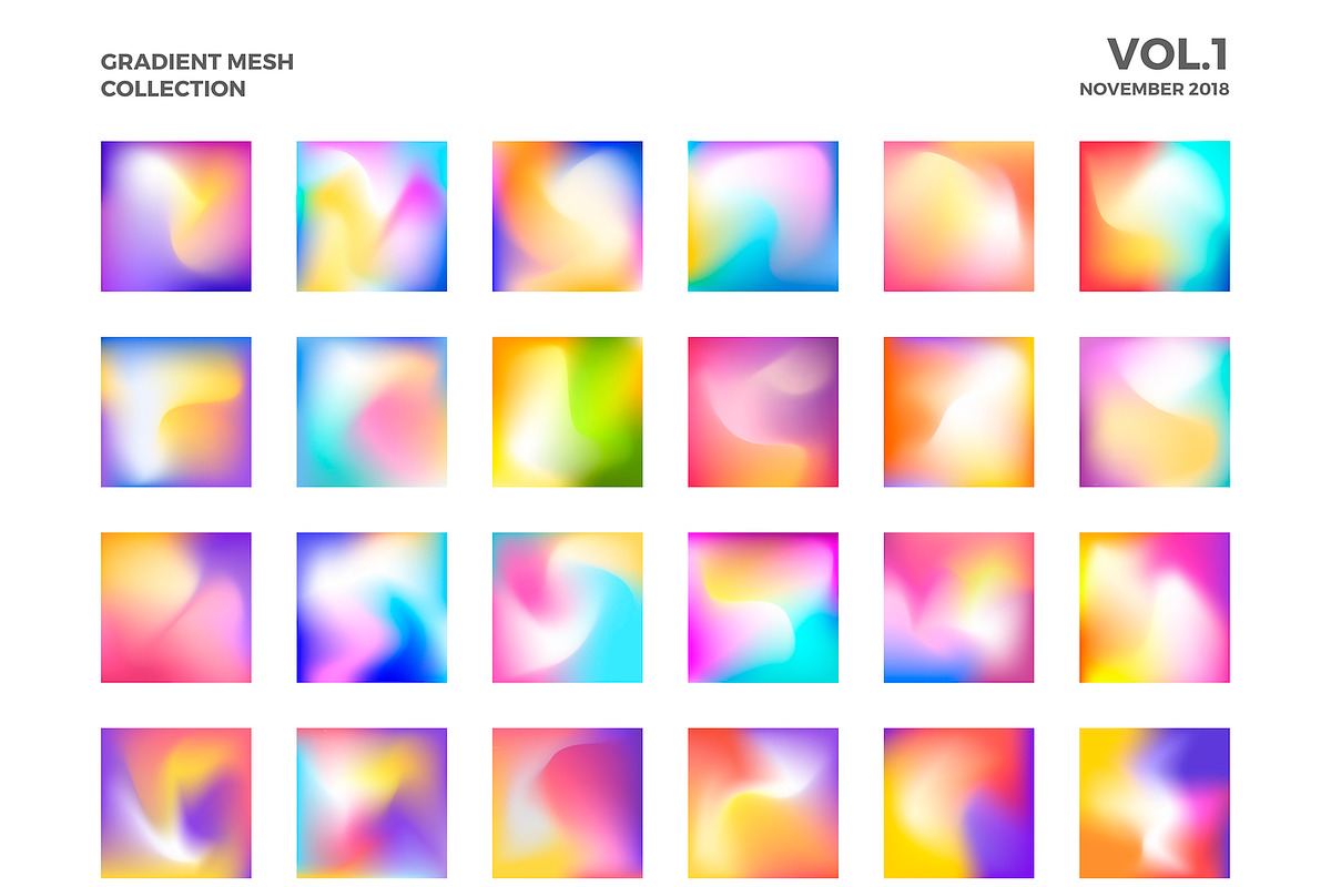Gradient Mesh Collection Vol. 1, a Texture Graphic by dreamwaves