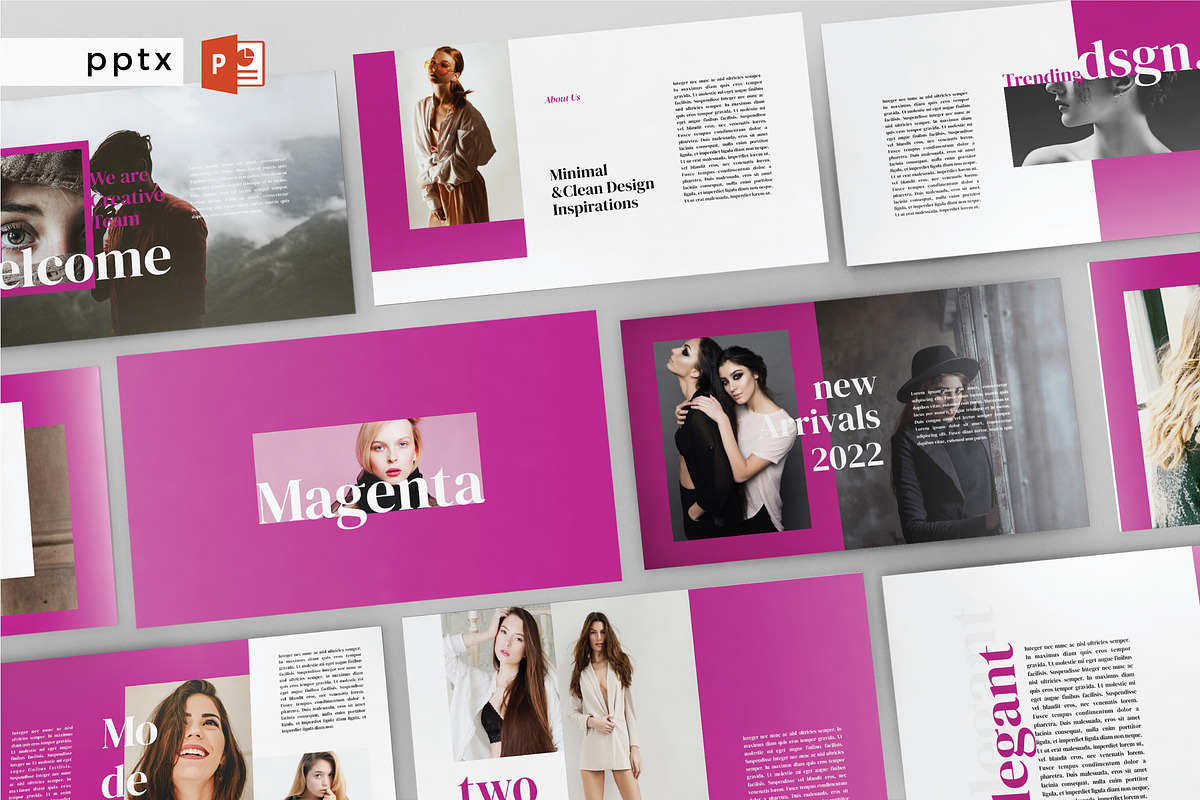 MAGENTA - Powerpoint Template, a Presentation Template by Shafura (Photo 1 of 6)