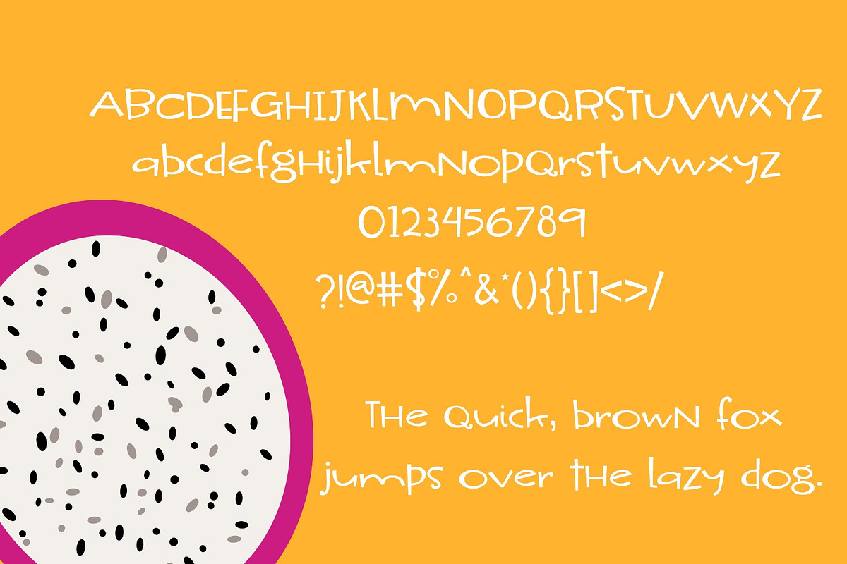 Dragon Fruit Handwritten Font preview 2