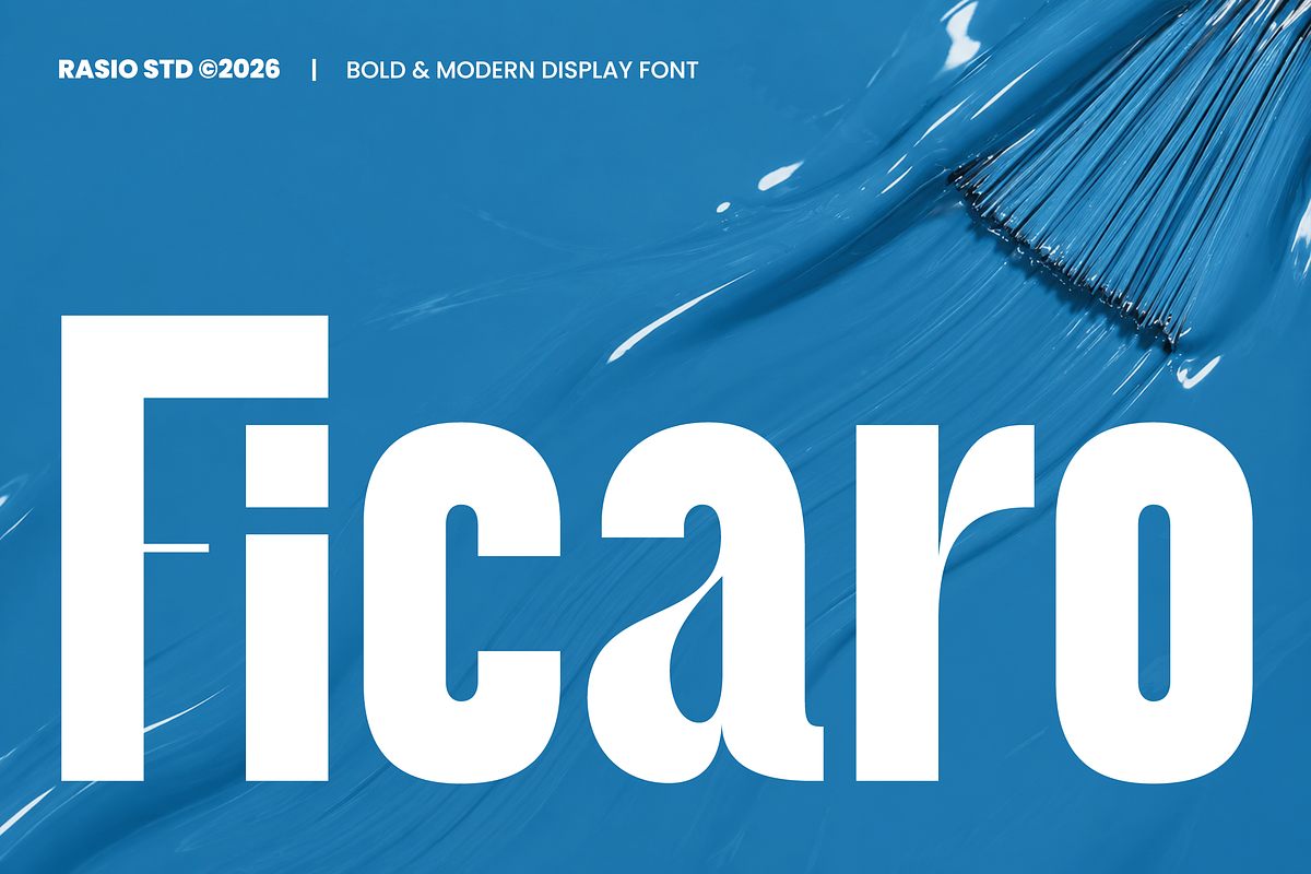 Ficaro Bold Modern Display Font, a Sans Serif Font by Rasio Studio (Photo 1 of 11)