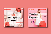 Marketing Fashion Social Media, a Social Media Template by MightyDesign (Thumbnail 3 of 8)