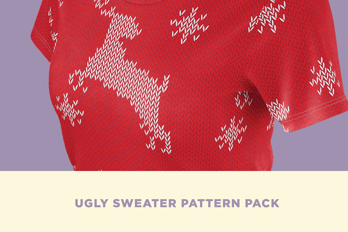 Seamless Ugly Sweater Pattern Pack, a Pattern Graphic by Core Gallery (Photo 1 of 10)