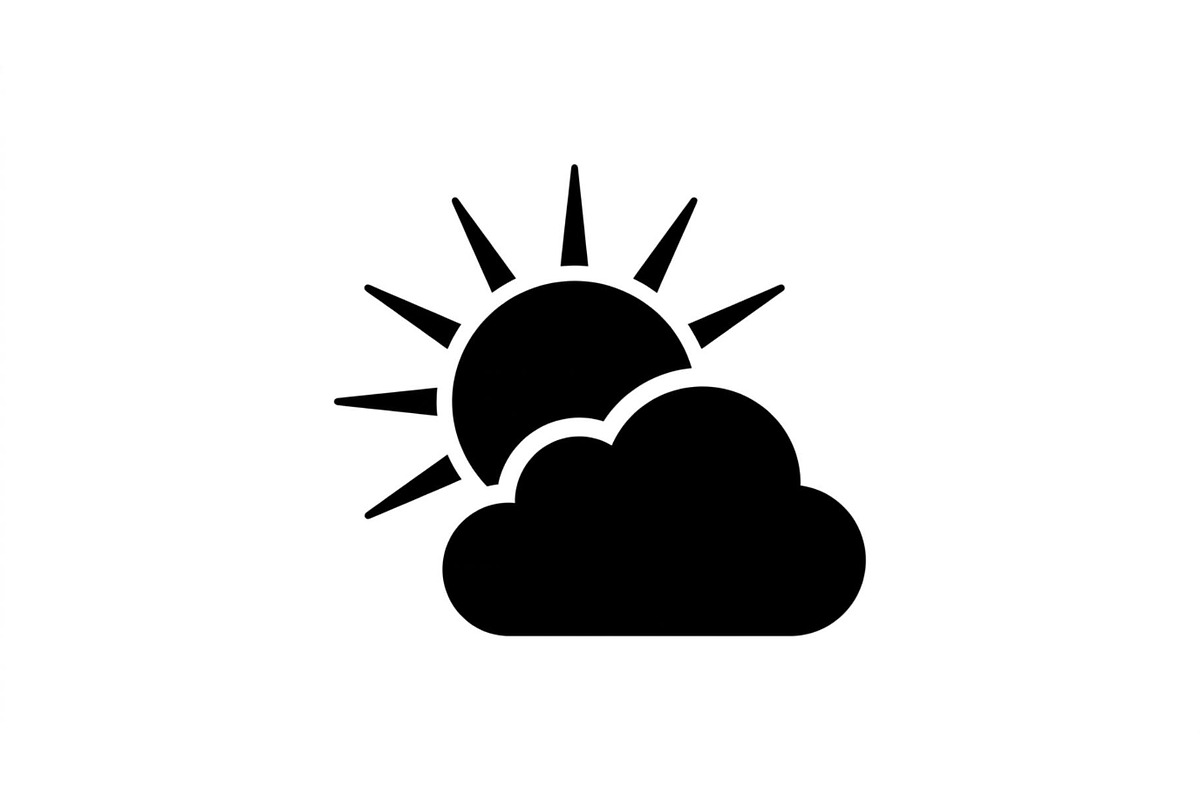 Sunny Cloud Weather Symbols, an Object Graphic by Designer_Momina (Photo 3 of 5)