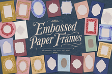 Embossed Paper Frames by  in Illustrations