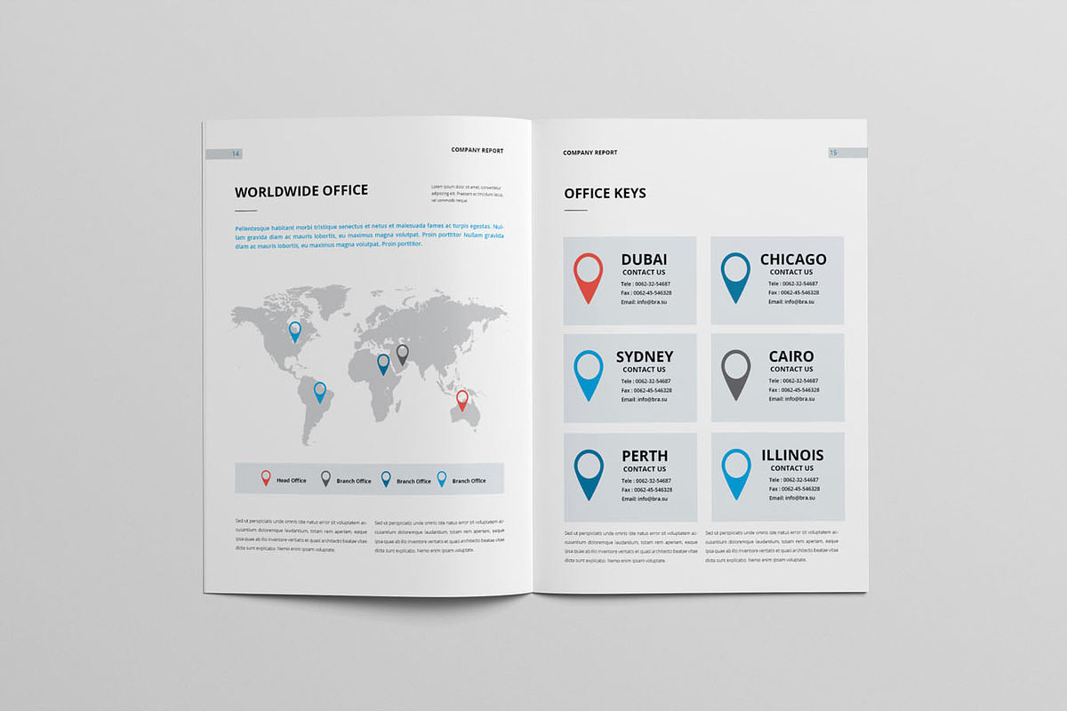 Company Profile Template WORD & INDD, a Brochure Template by Taiffco (Photo 8 of 8)