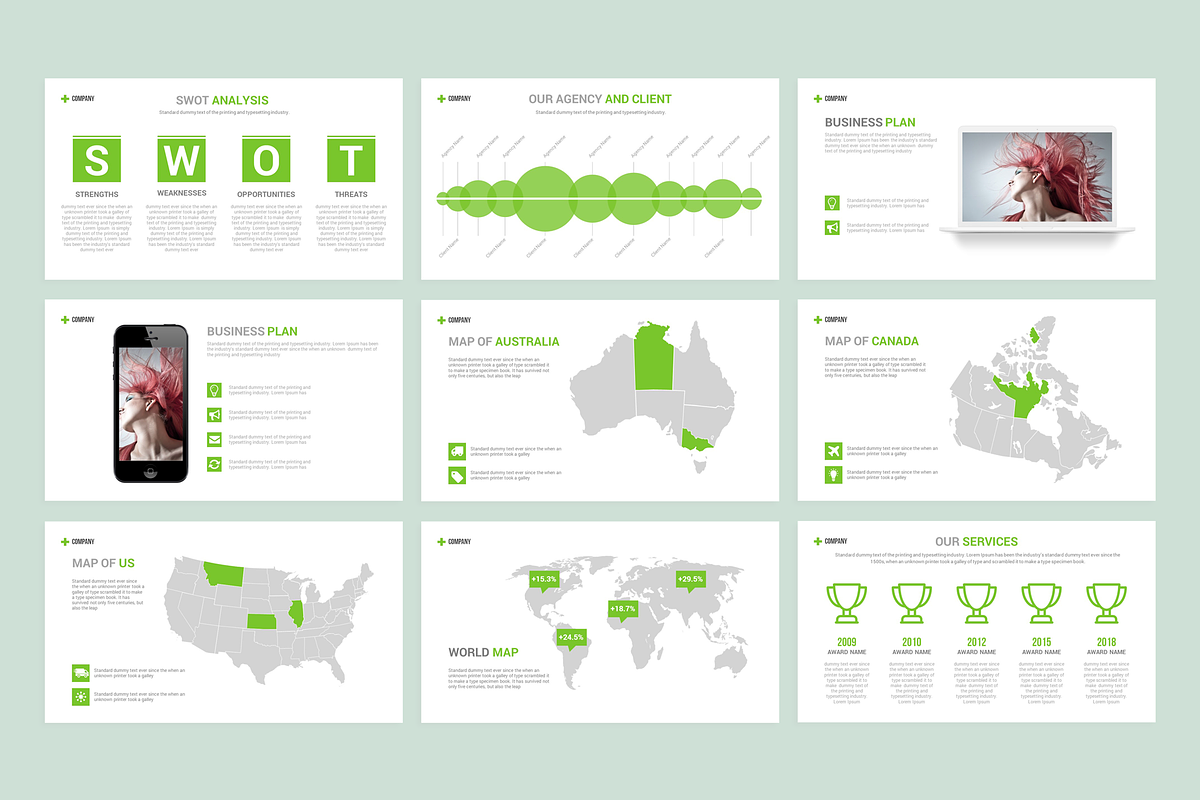 Company Profile PowerPoint Template, a Presentation Template by Aspect_Studio (Photo 6 of 7)