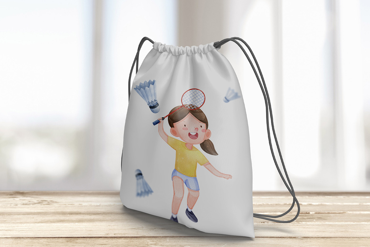 American Sport Kids, Watercolor, a Sport Illustration by CreativeValuation (Photo 8 of 12)