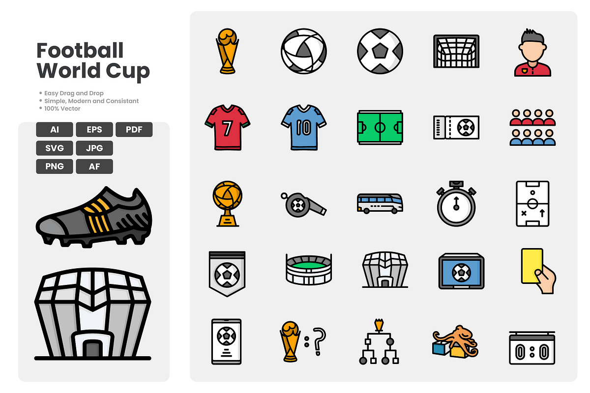 Football Icons Pack, a Duotone Icon by erifqizeicon (Photo 2 of 3)
