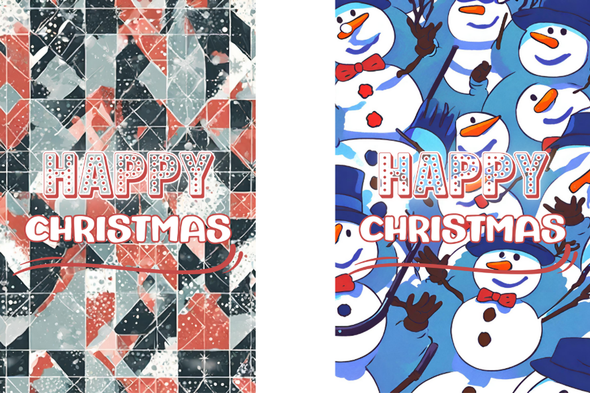 Christmas Card Design Bundle 2, a Card Template by Jay Major Designs (Photo 5 of 10)