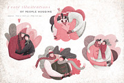 Winter Hugs Illustrations Set, a Person Illustration by Bibela (Thumbnail 2 of 7)