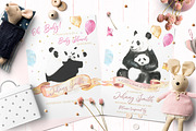 Watercolor Panda Family, an Animal Illustration by Catherine Wheel (Thumbnail 2 of 17)