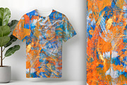 Orange and Blue Paint Abstract, a Background Graphic by Sharon Schwalbe (Thumbnail 2 of 6)