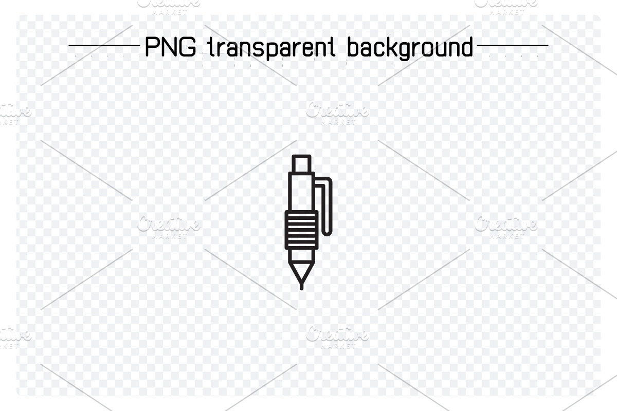 Writing Tools and Pen Icons Set, an Outline Icon by Designfour (Photo 6 of 7)
