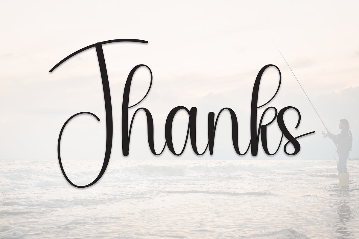 Fishing | Script Font, a Handwritten Font by Scratchones (Photo 9 of 9)