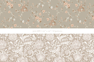 French Country Floral Pattern Bundle