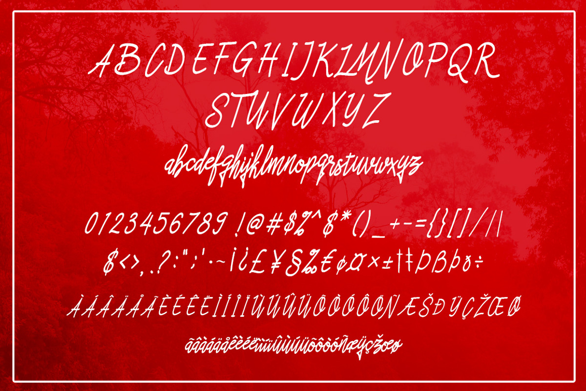 Asfrogas Typeface preview 3