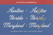 Rathern Vintage Script, a Script Font by Letterhend Studio (Thumbnail 8 of 9)