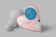 Heart Shape Cushion Mockups, a Product Mockup by megostudi0 (Thumbnail 5 of 6)