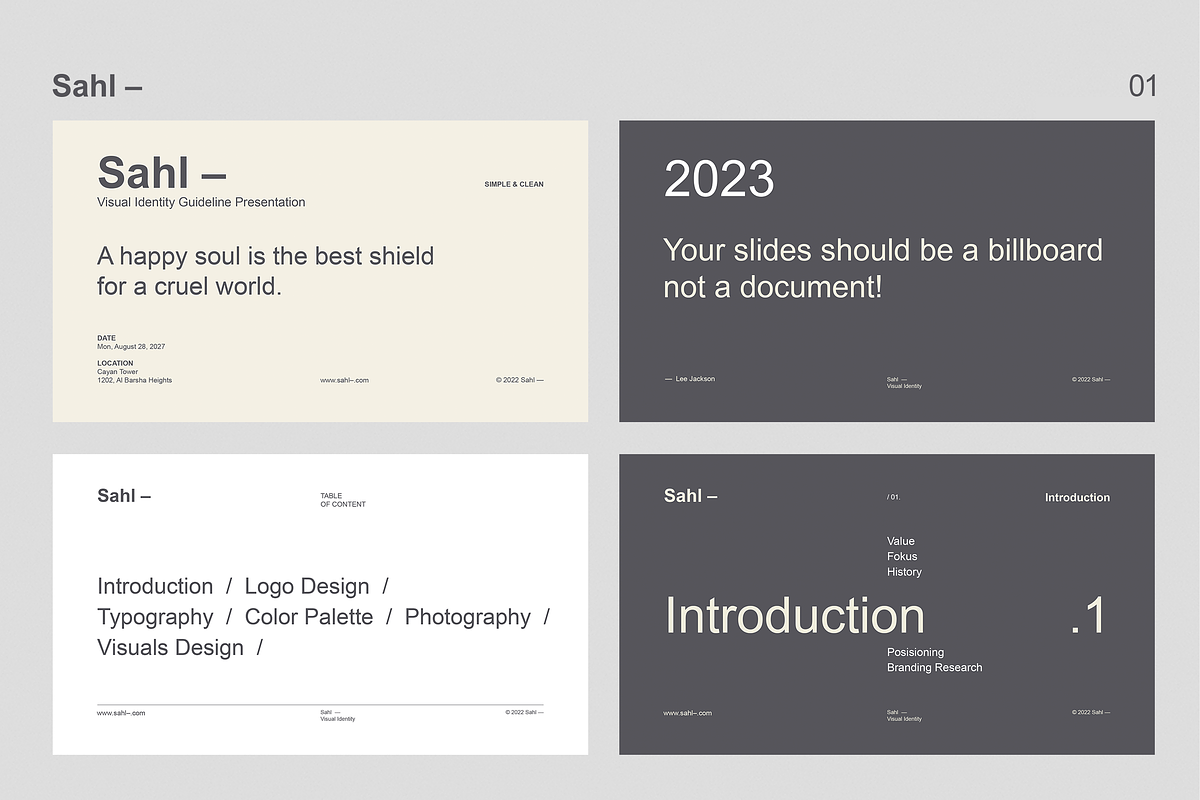 Sahl- Brand Identity Presentations, a Presentation Template by BOXKAYU (Photo 2 of 9)