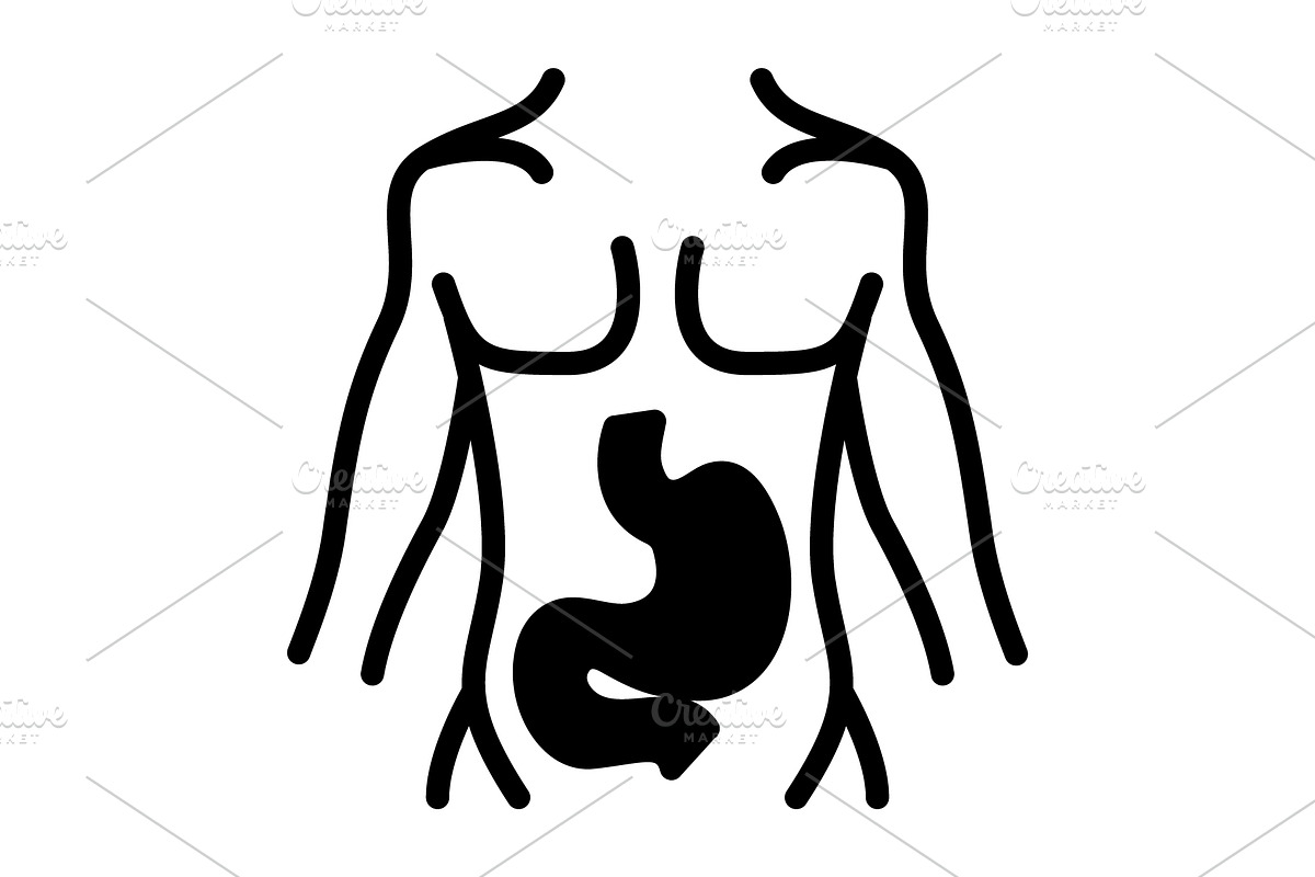 Stomach belly solid icon, a Solid Icon by Creative priyanka